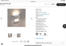 One white Artemide wall sconce