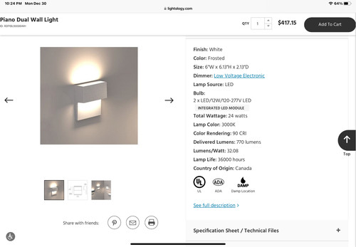 One white artemide - one,